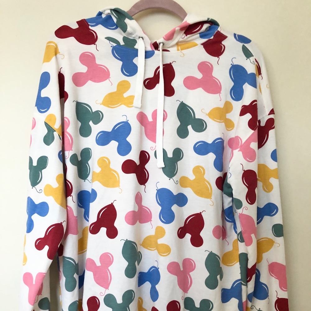 Cutoff Mickey Balloon Hoodie